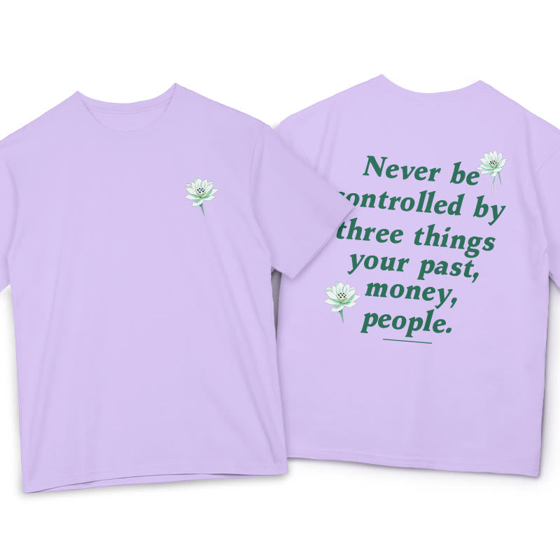 Pure Cotton Lotus Self-Mastery Graphic T-Shirt