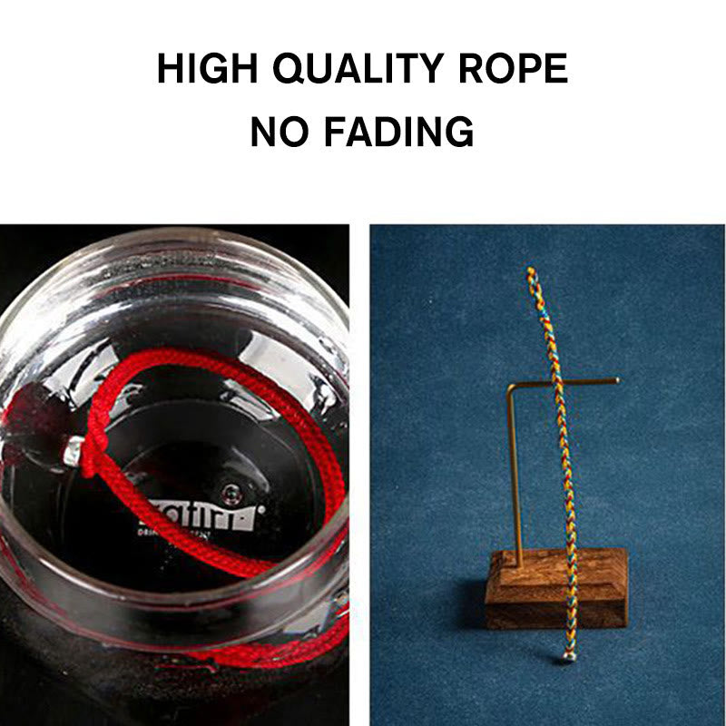 "May you be safe and sound all year round" Lucky Multicolored Bracelet