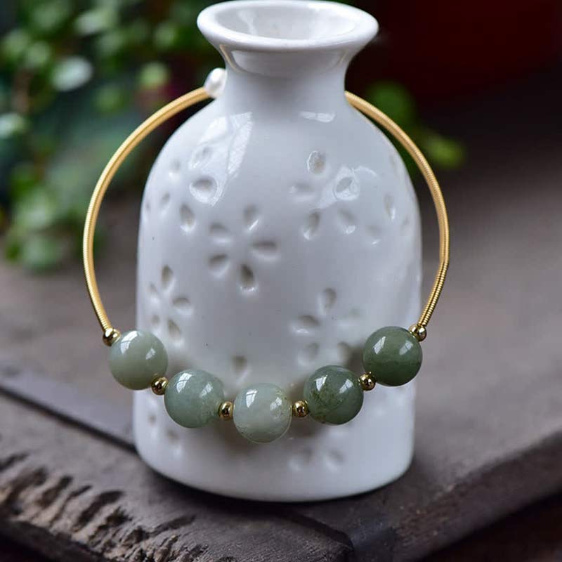 Jade Abundance Luck Blessing Bracelet Bangle