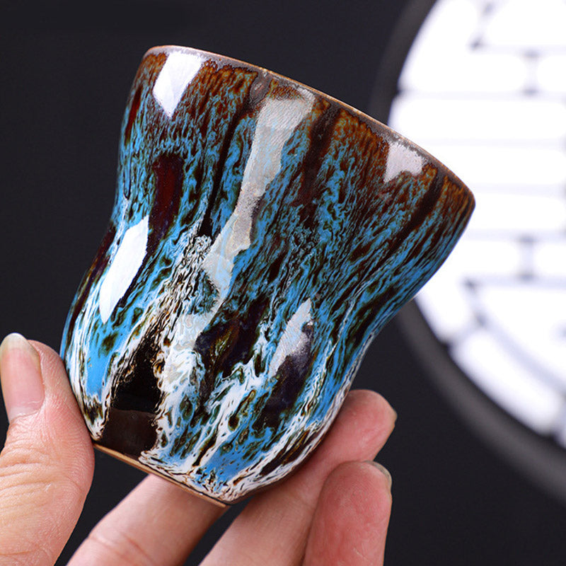 Vintage Kiln Change Design Ceramic Coffee Mug Tea Cup 150ml