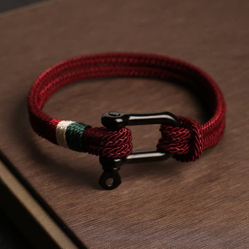 Simple Design Luck Stainless Steel Buckle Bracelet