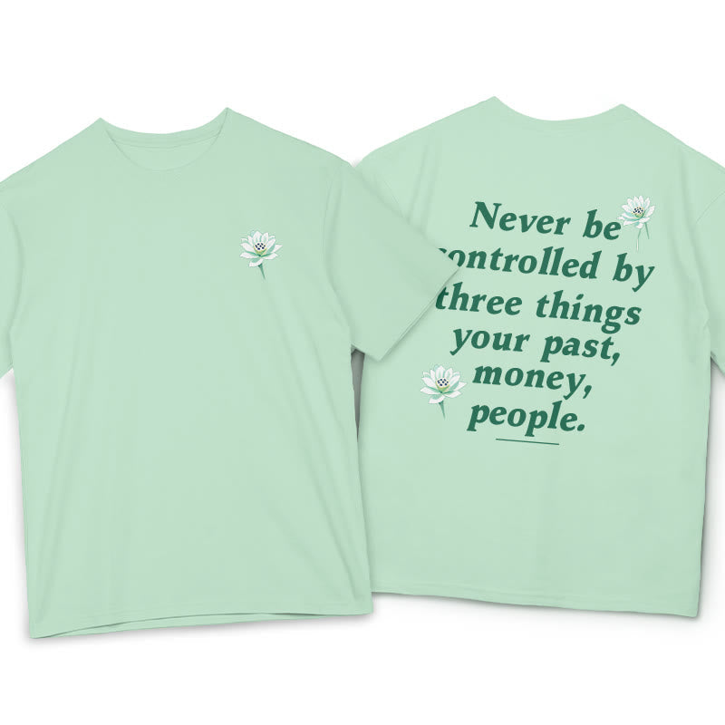 Pure Cotton Lotus Self-Mastery Graphic T-Shirt