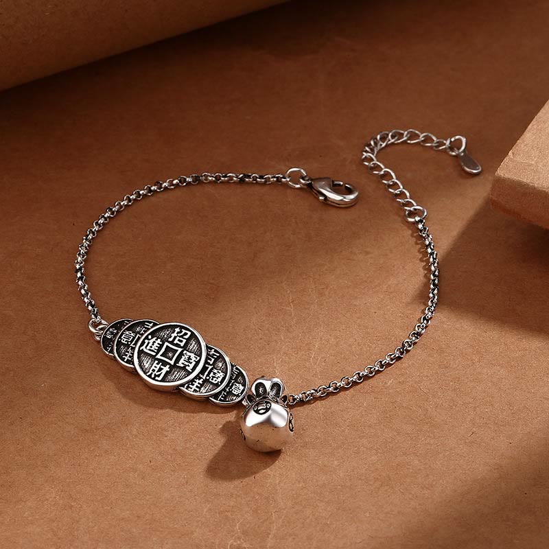 Copper Coin Money Bag Wealth Bracelet
