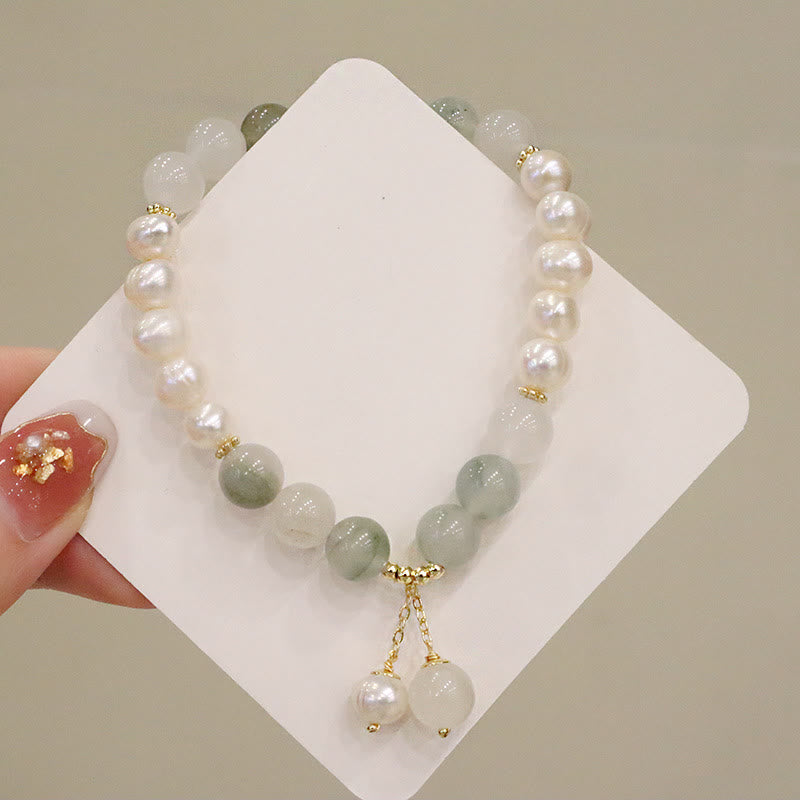 Natural Pearl Jade Healing Sincerity Bracelet