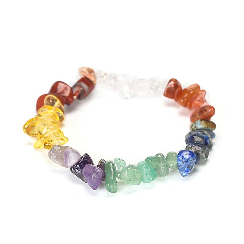 Irregular Cut Crystal Stone Bracelet | Natural Energy Anchor