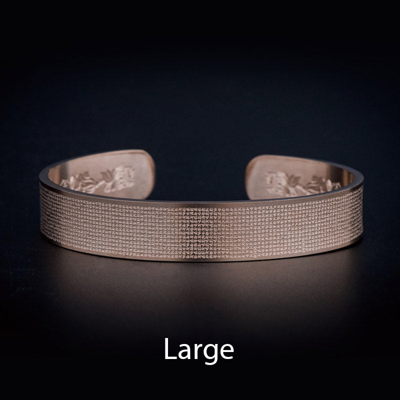 Shurangama Mantra Engraving Titanium Steel Blessing Bracelet