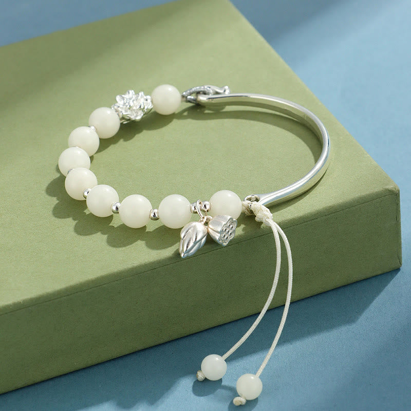 Bodhi Seed Butterfly Lotus Luck Wealth Bracelet Bangle