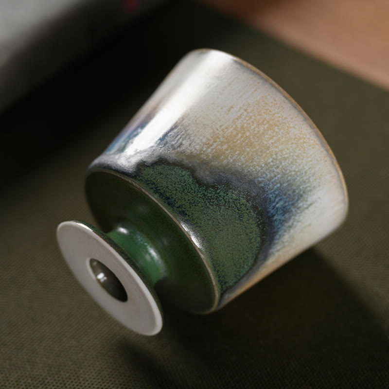 Vintage Furnace Transmutation Kiln Porcelain Teacup Kung Fu Tea Cup