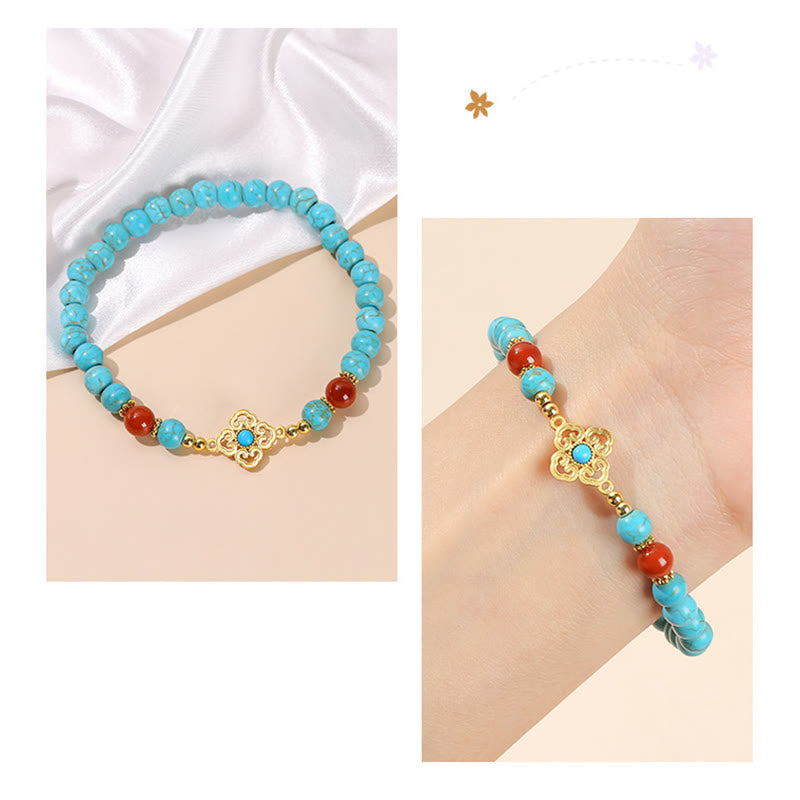 Turquoise Bead Protection Balance Bracelet