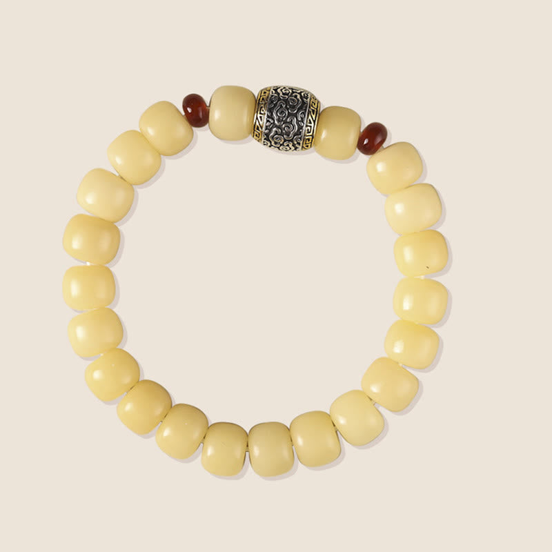 Bodhi Seed Auspicious Cloud Fu Character Bead Peace Bracelet