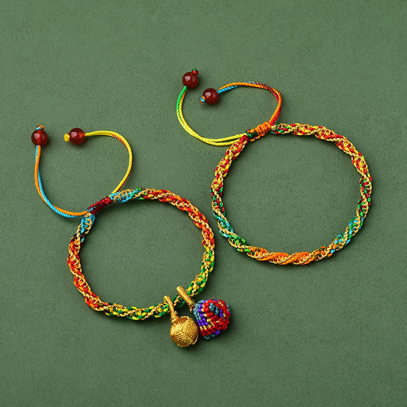 Colorful Rope Luck Handcrafted Zongzi Charm Bracelet
