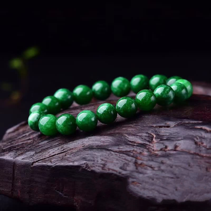 Cyan Jade Bead Calm Harmony Bracelet