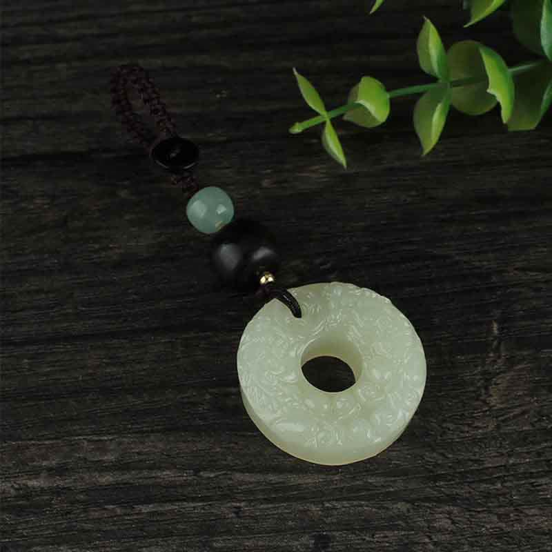 PiXiu Jade Peace Buckle Abundance Wealth Key Chain