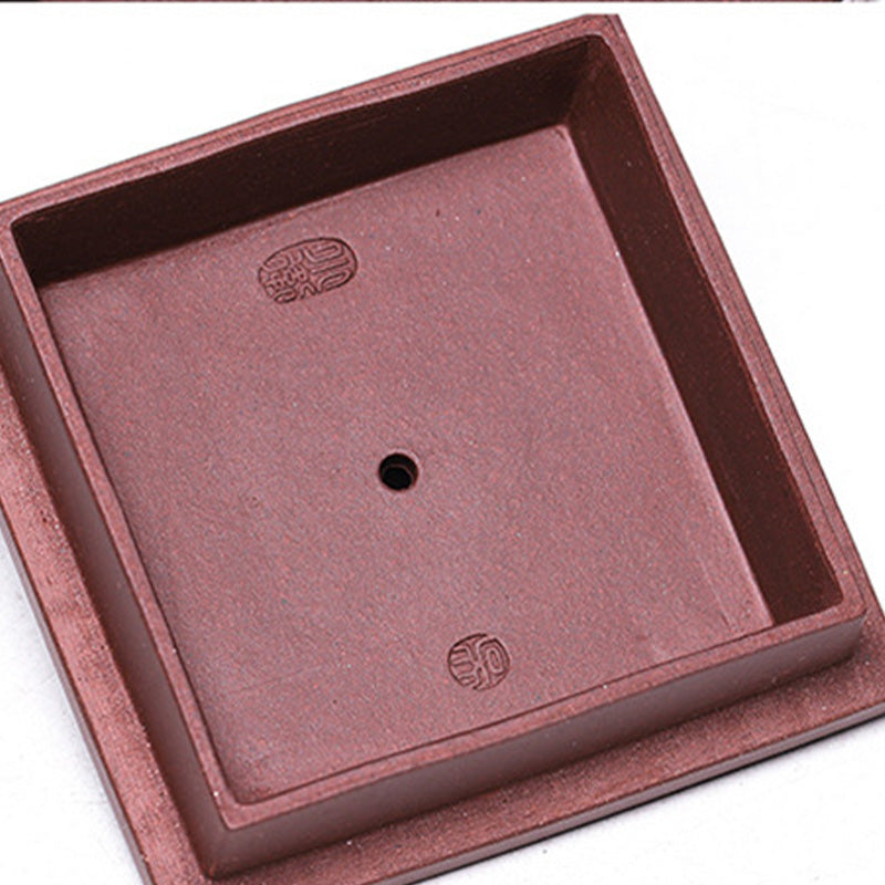 Yixing All Handmade Gomoku Playing Chess Purple Clay Kung Fu Square Teapot 280ml