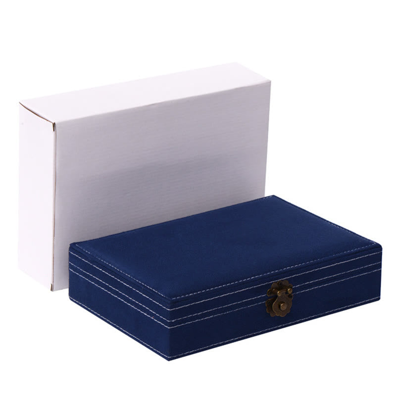 Minimalist Single Layer Flannel Jewelry Organizer with Secure Lock