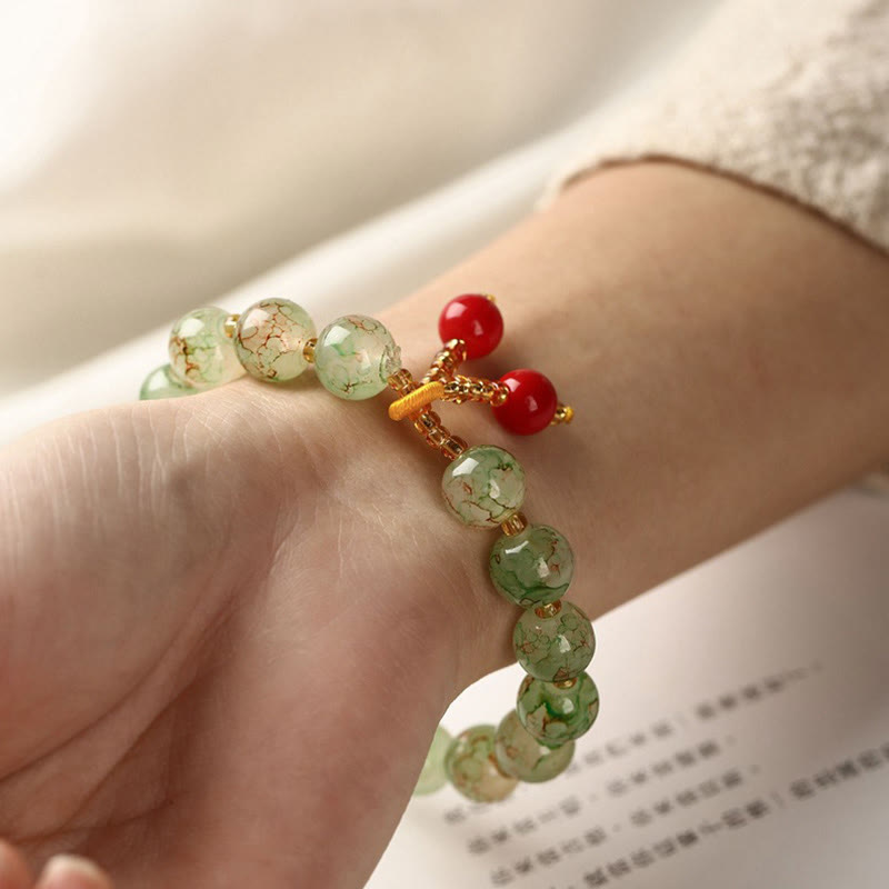 Liuli Glass Bead Blessing Harmony Bracelet