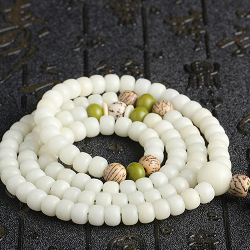 "Hoping for Serenity and Mindfulness" Bodhi Lotus Mala Includes Gift Message Card