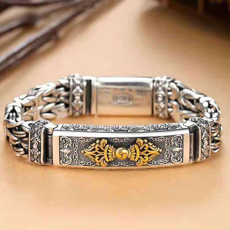 Vajra Dorje Twisted Braided Pattern Copper Balance Bracelet