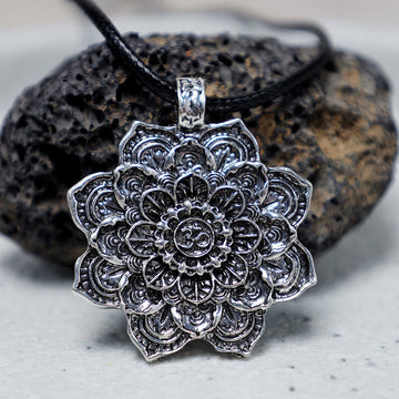 Tibetan Lotus Blessing Necklace Pendant