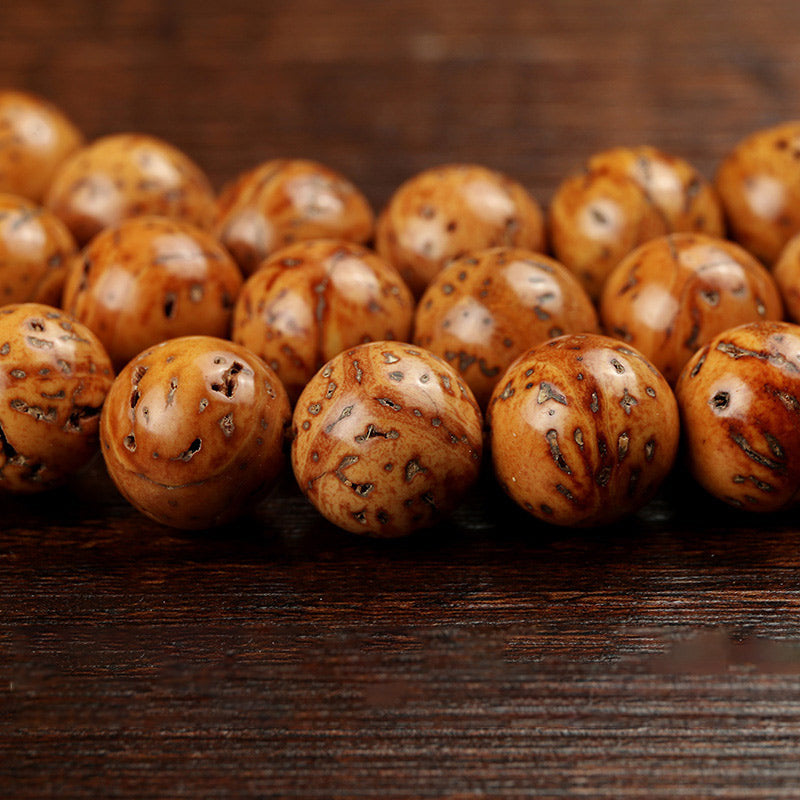 Tibetan Bodhi Seed 108 Bead Meditation Mala Wrap Bracelet
