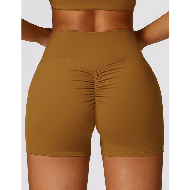 Gym Sports Yoga Backless Bra Crop Tank Top Breathable Shorts