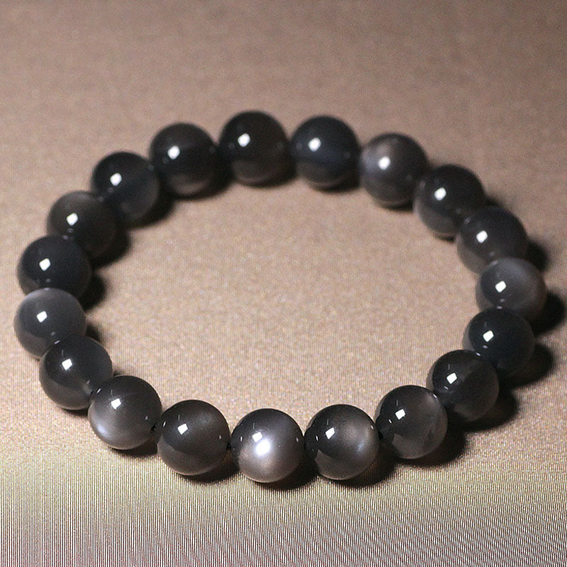 Natural Moonstone Beaded Bracelet for Emotional Harmony & Growth