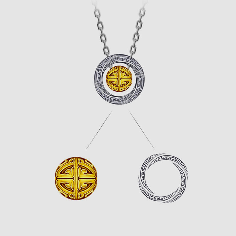 Mobius Lucky Bead Copper Wealth Necklace Pendant