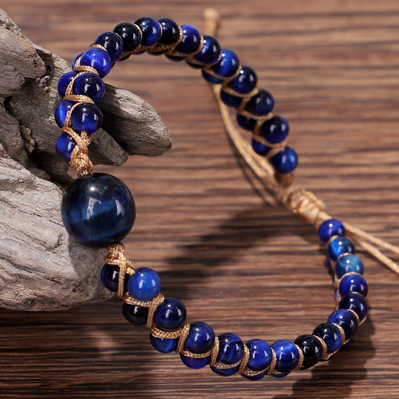 Divine Blue Tiger Eye Stone Protection Bracelet