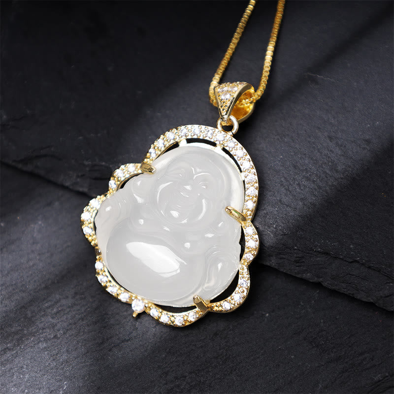 Good Luck Laughing Buddha Necklace