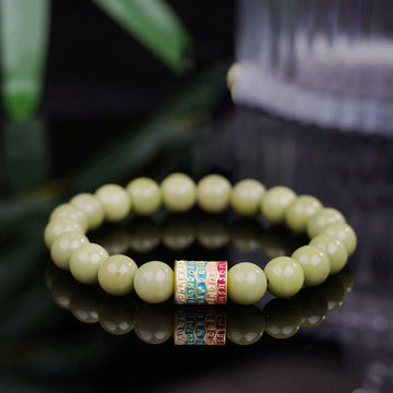 Natural Alashan Agate Bracelet for Strength & Resilience