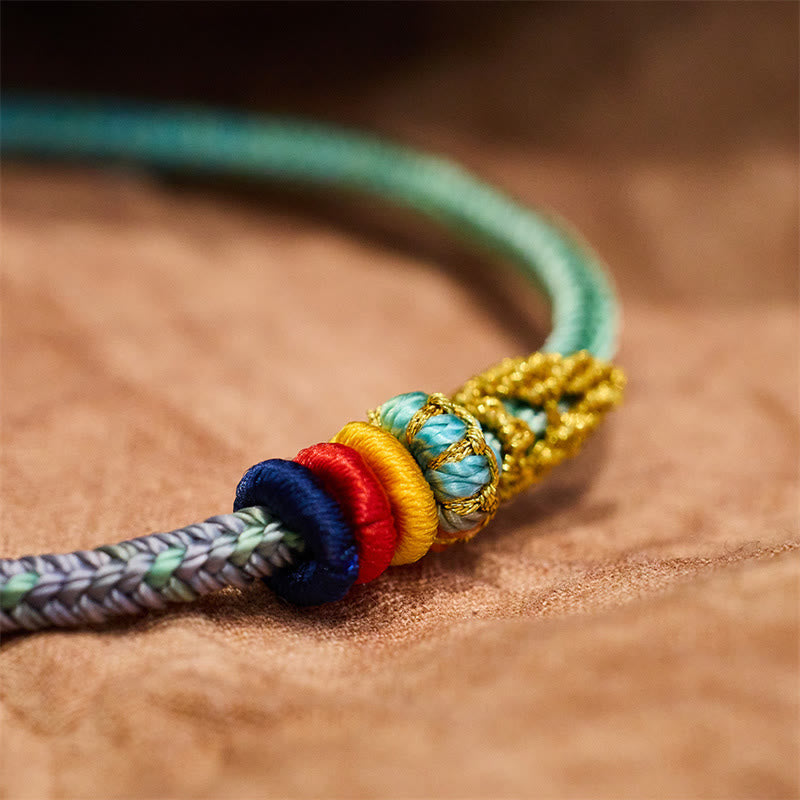 Hand-Braided Eight-Thread Rope Endless Knot Harmony Bracelet