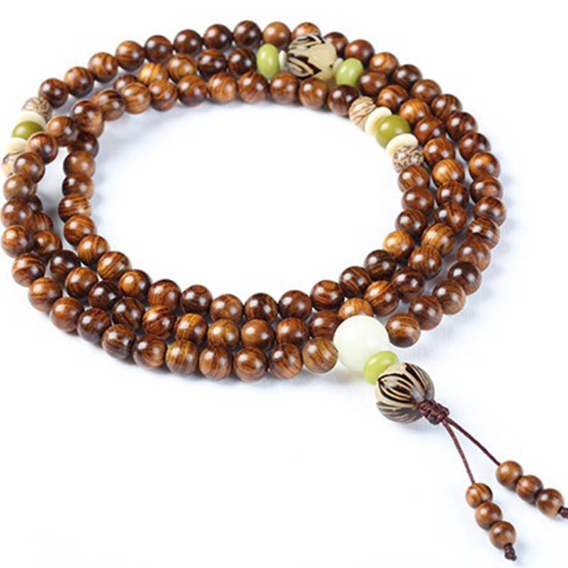 Tibetan Rosewood Mala Protection Calm Bracelet