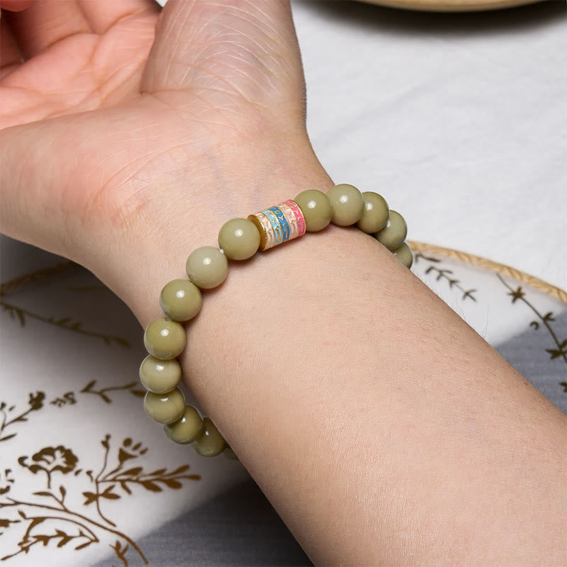 Natural Alashan Agate Bracelet for Strength & Resilience
