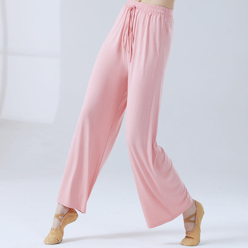 Soft Modal Flowing Wide-Leg Yoga Meditation Pants