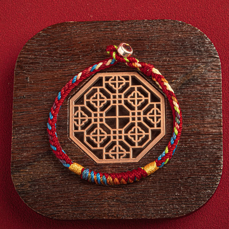 "May You Be Safe And Lucky In The Year Ahead" Multicolored Bracelet