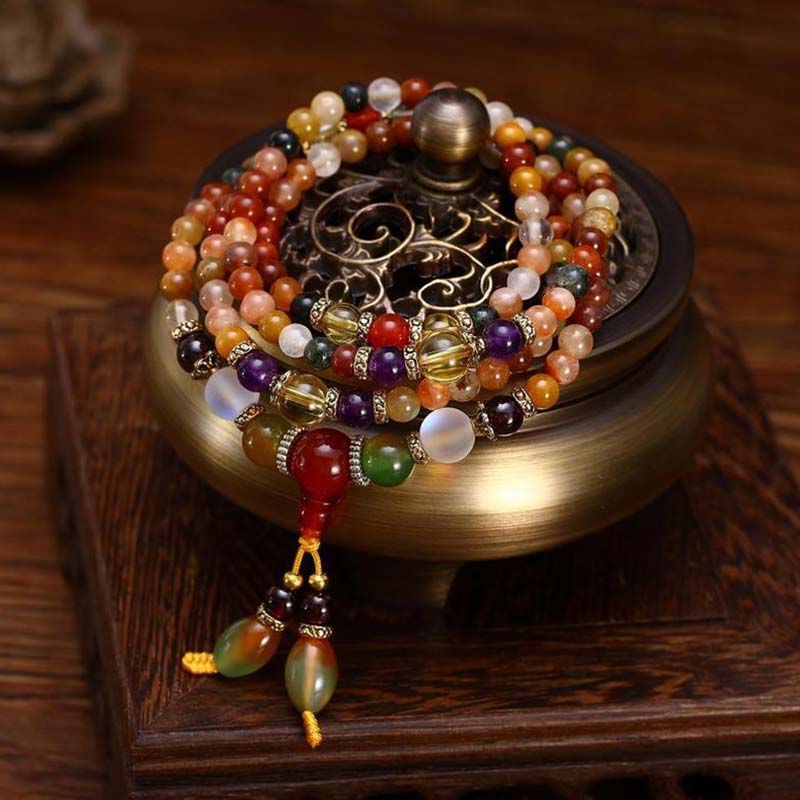 The 108 Quartz Healing Mala Bracelet