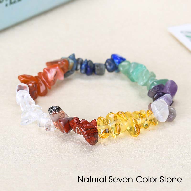Irregular Cut Crystal Stone Bracelet | Natural Energy Anchor