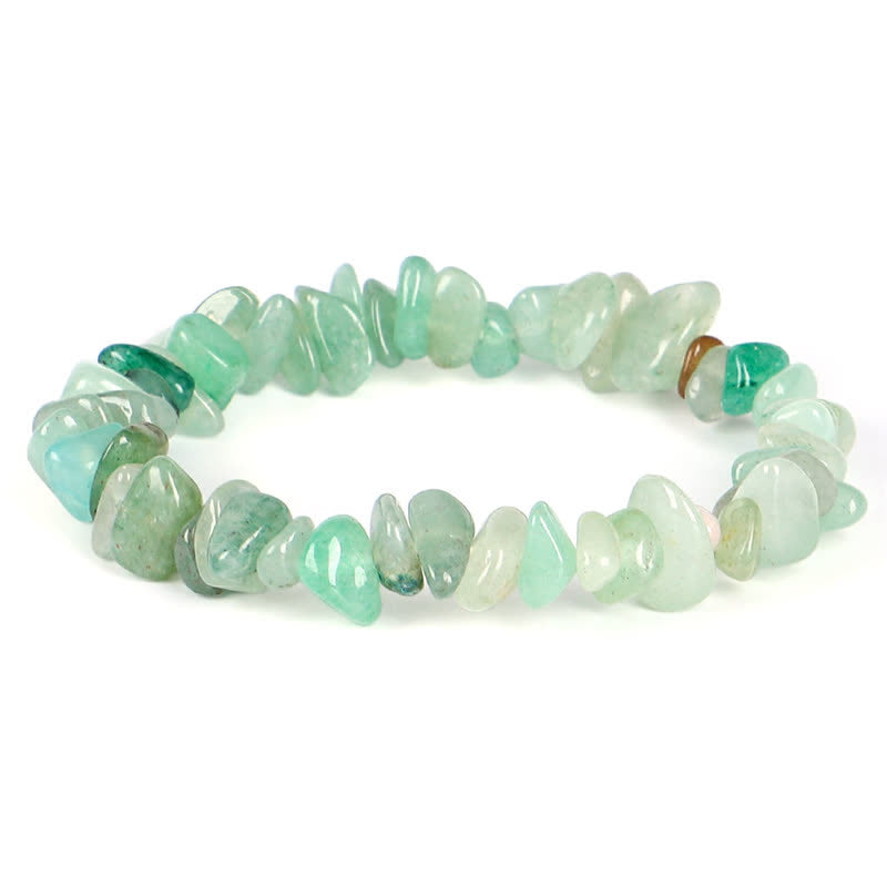 Natural Round Gemstone Beaded Energy Bracelet - Multi-Crystal Selection