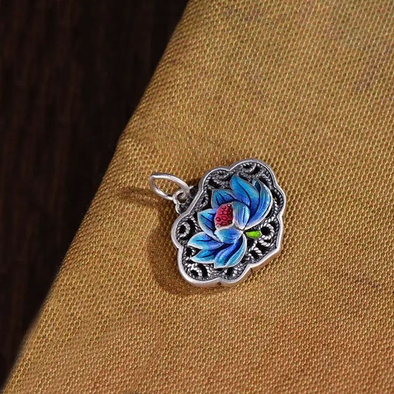 Lotus Auspicious Cloud New Beginning Necklace Pendant Ring (Extra 30% Off | USE CODE: FS30)