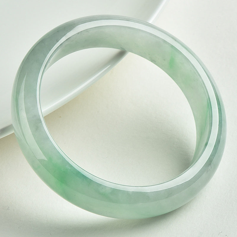 Natural Jade Prosperity Wealth Luck Bangle Bracelet