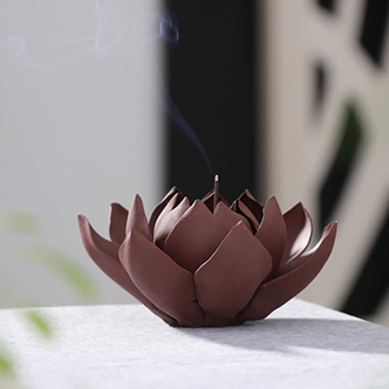 Intricate Tibetan Lotus Motif Incense Burner & Meditation Vessel