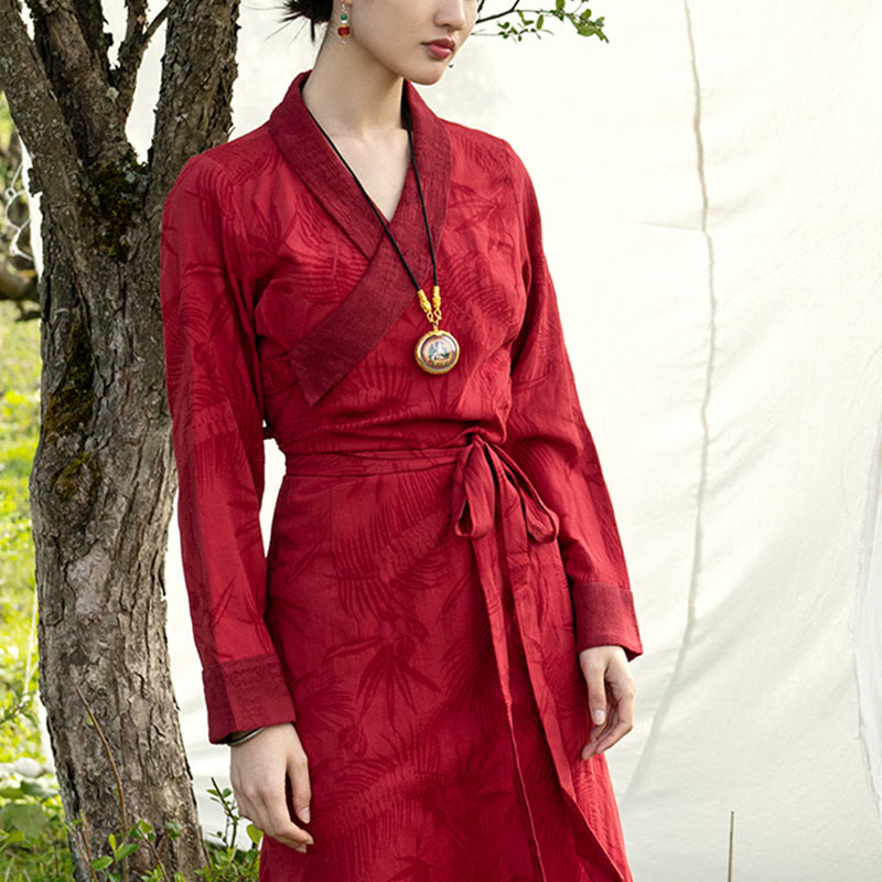 Flowing Wrap Lhasa Mindful Meditation Maxi Dress