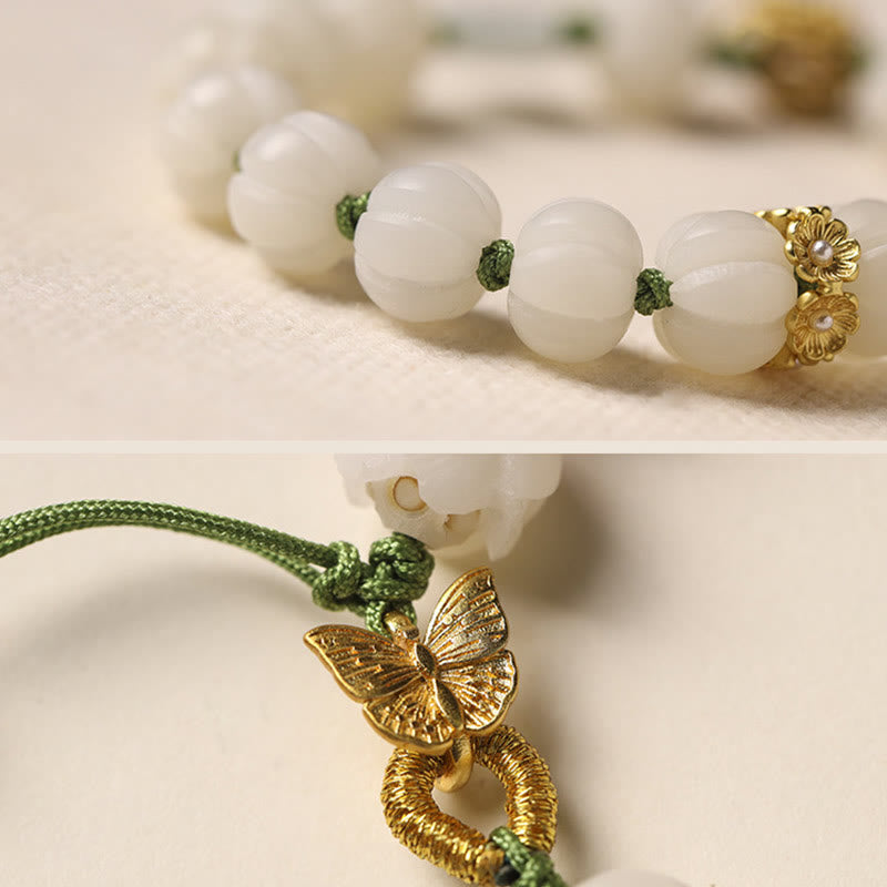 Natural Bodhi Seed Sculptural Bead Bracelet