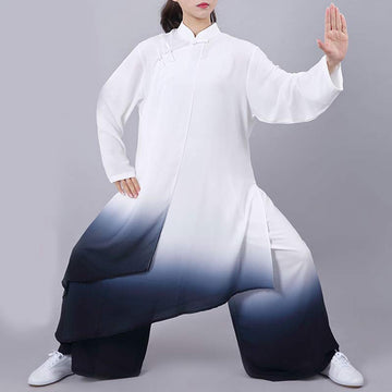 Handcrafted Silk-Linen Gradient Flow Meditation and Tai Chi Set