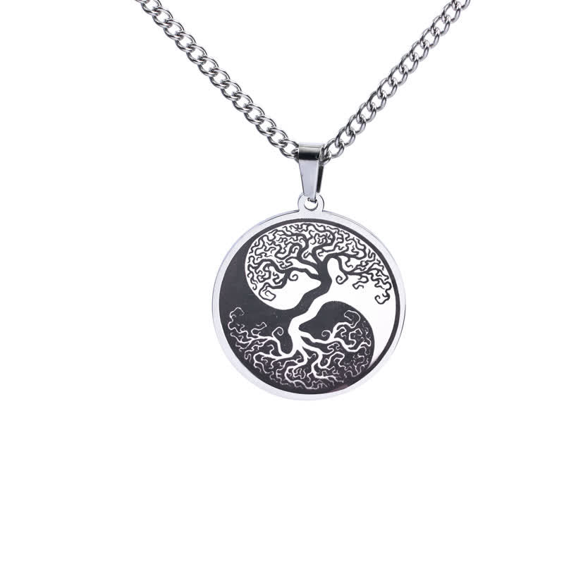 The Tree of Life Titanium Steel Connection Necklace Pendant