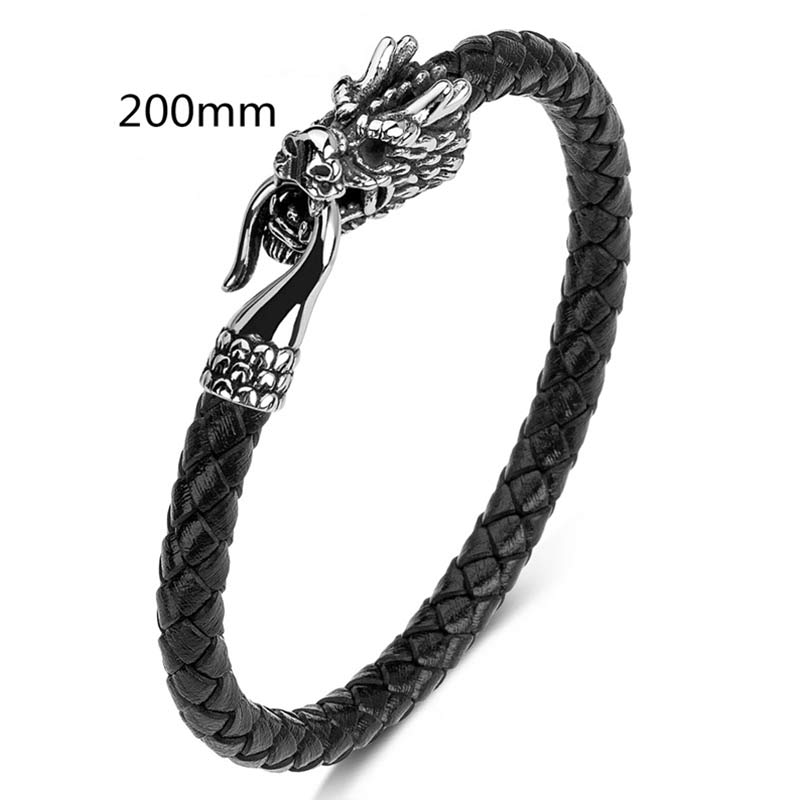 Dragon Titanium Steel Protection Luck Bracelet