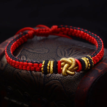 Handmade Colorful Rope Endless Knot Adjustable Couple Bracelet