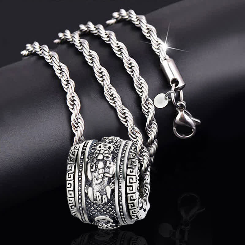 PiXiu Luck Wealth Rotatable Necklace Pendant