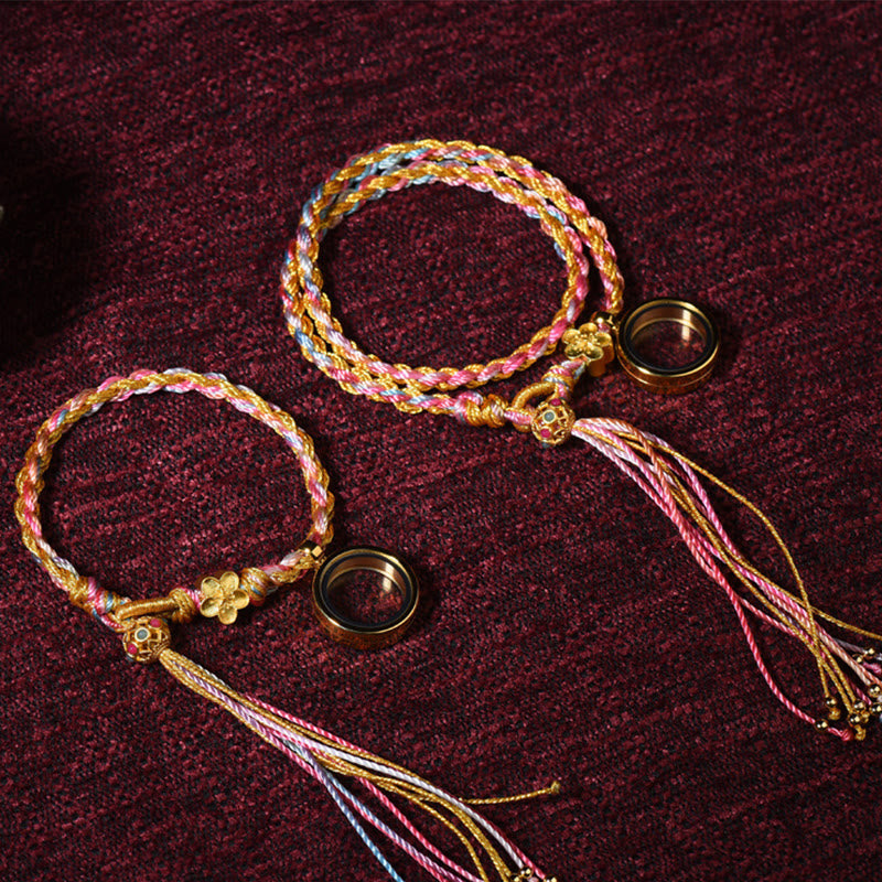 Tibetan Handmade Luck Colorful String Single Double Wrap Braided Bracelet