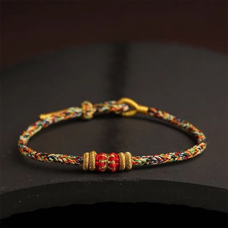 Handmade Colorful Rope King Kong Knot Braided Luck Bracelet